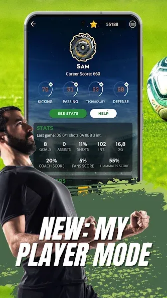Astonishing Eleven Football [MOD: безлимитные деньги и энергия] Screenshot 4
