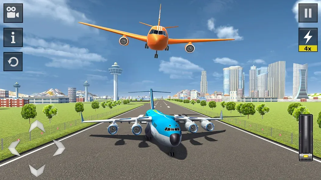 Flight Simulator - Plane Games [MOD: безлимитное топливо и все самолёты] Screenshot 2