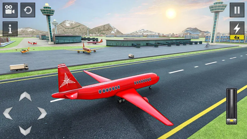 Flight Simulator - Plane Games [MOD: безлимитное топливо и все самолёты] Screenshot 4