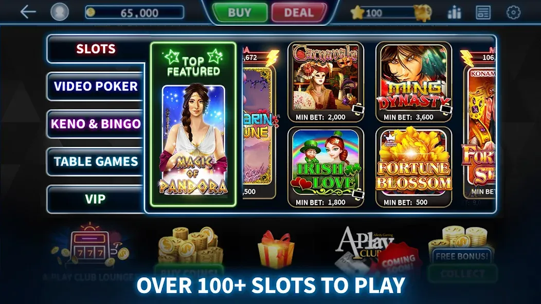 A-Play Online - Casino Games [MOD: безлимитные фишки и бонусы] Screenshot 2