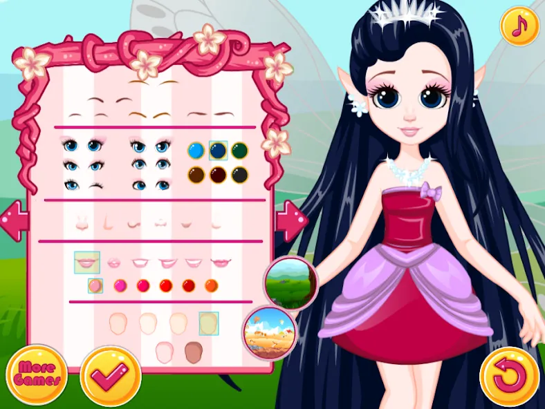 Fairy Dress Up - Girls Games [MOD: все наряды и аксессуары открыты] Screenshot 3