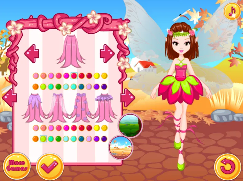 Fairy Dress Up - Girls Games [MOD: все наряды и аксессуары открыты] Screenshot 4