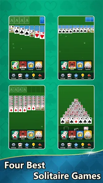 Aged Solitaire Collection [MOD: без рекламы и всё разблокировано] Screenshot 1
