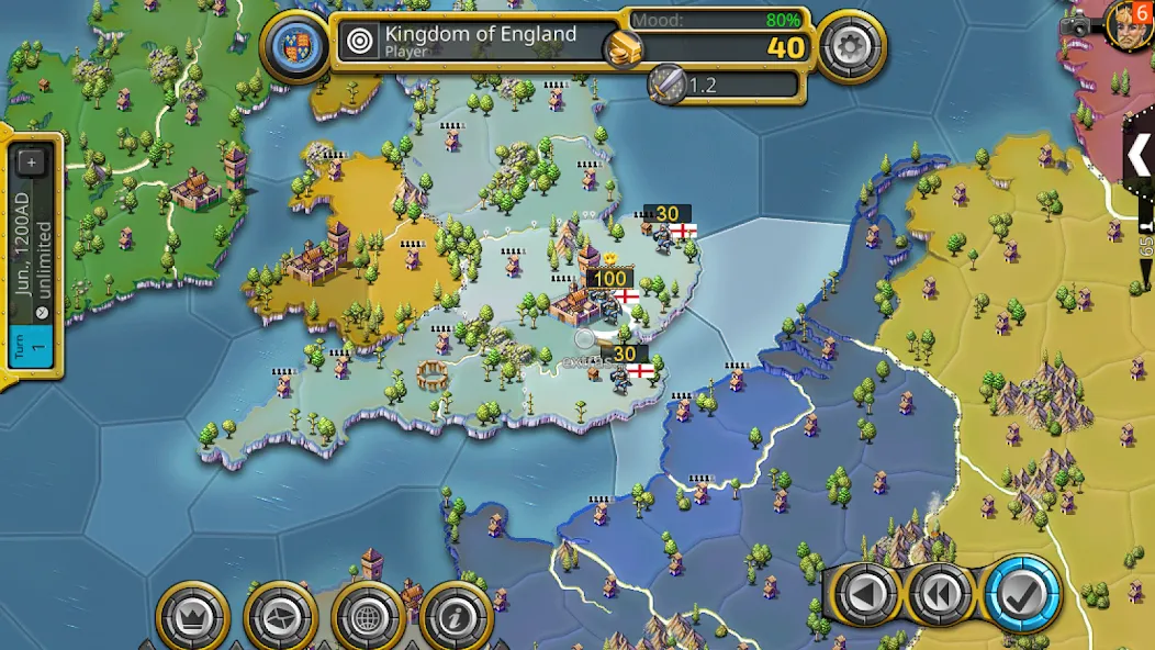 Age of Conquest IV [MOD: безлимитные ресурсы и открытые территории] Screenshot 2