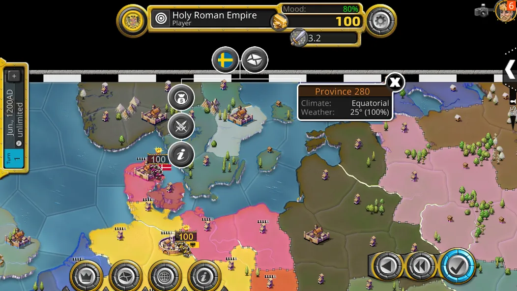Age of Conquest IV [MOD: безлимитные ресурсы и открытые территории] Screenshot 3