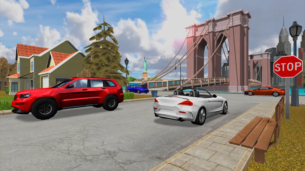Car Driving Simulator: NY [MOD: безлимитные деньги и топливо] Screenshot 5