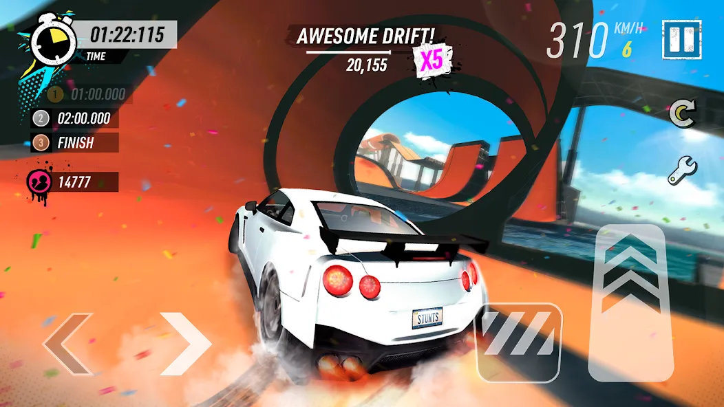 Car Stunt Races: Mega Ramps [MOD: безлимитные деньги и все машины открыты] Screenshot 1