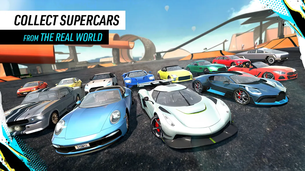 Car Stunt Races: Mega Ramps [MOD: безлимитные деньги и все машины открыты] Screenshot 5