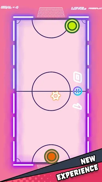 Air Hockey Glow HD Ultimate 2D [MOD: безлимитные шайбы и открытые режимы] Screenshot 2