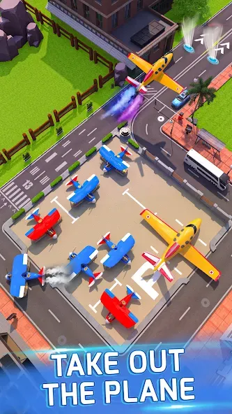 Runway Parking Jam [MOD: безлимитные деньги и подсказки] Screenshot 2