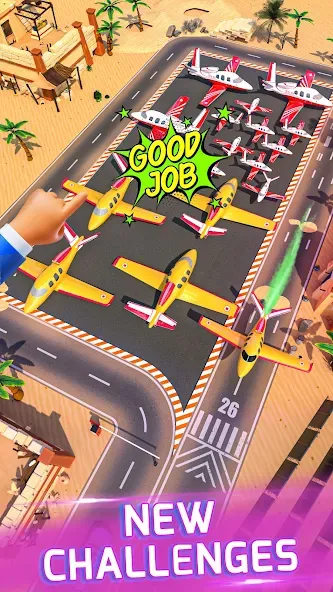 Runway Parking Jam [MOD: безлимитные деньги и подсказки] Screenshot 3