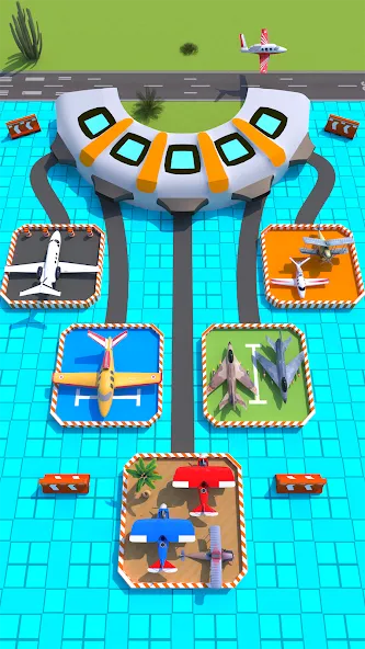 Runway Parking Jam [MOD: безлимитные деньги и подсказки] Screenshot 5