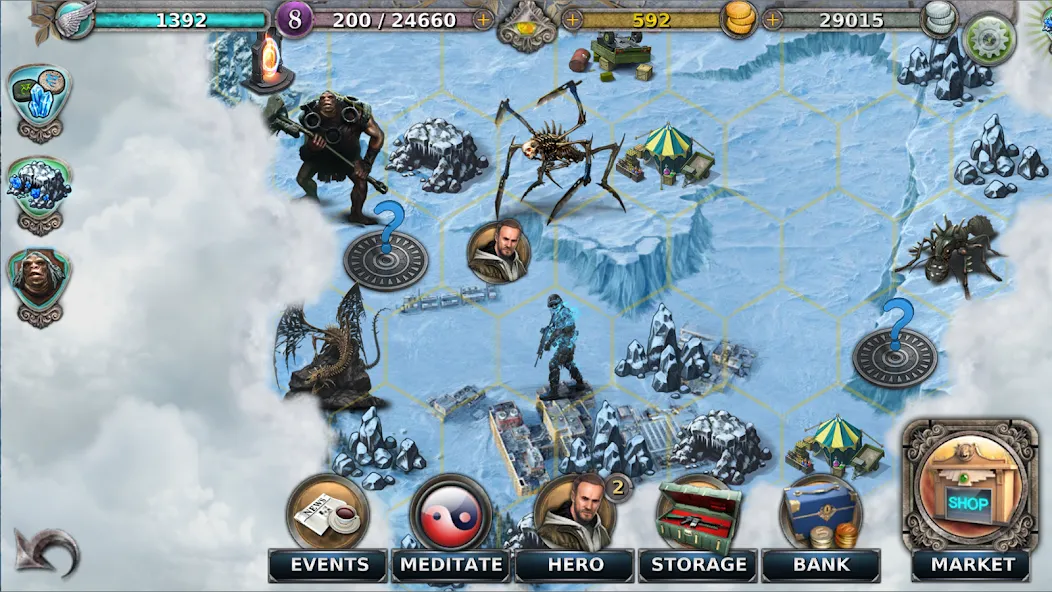 Gunspell - Match 3 Puzzle RPG [MOD: безлимитные ресурсы и усиленная магия] Screenshot 2