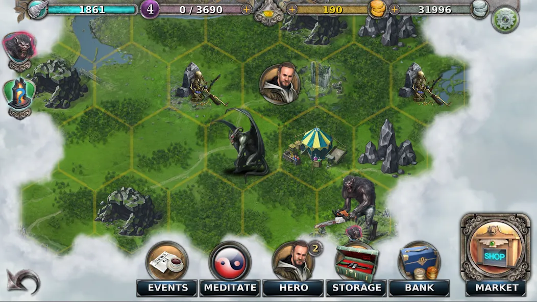 Gunspell - Match 3 Puzzle RPG [MOD: безлимитные ресурсы и усиленная магия] Screenshot 4