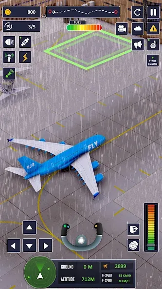 Airplane Game Flight Simulator [MOD: бесконечное топливо и все самолёты] Screenshot 3