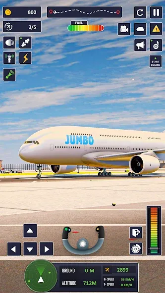 Airplane Game Flight Simulator [MOD: бесконечное топливо и все самолёты] Screenshot 4