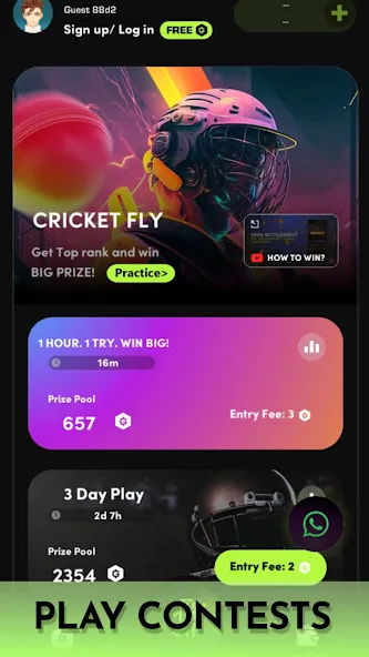 Cricket Fly x Gamifly [MOD: безлимитные монеты и открытые уровни] Screenshot 5