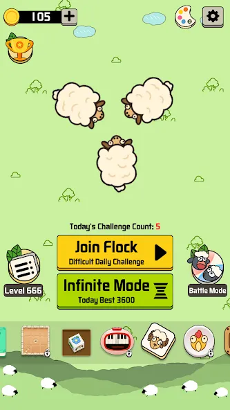Sheep N Sheep: Daily Challenge [MOD: безлимитные подсказки и жизни] Screenshot 1