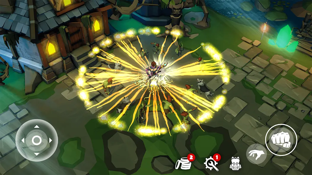 Polygon Fantasy: Action RPG [MOD: безлимитные ресурсы и усиленная экипировка] Screenshot 1