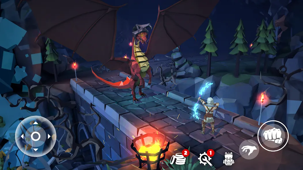 Polygon Fantasy: Action RPG [MOD: безлимитные ресурсы и усиленная экипировка] Screenshot 4