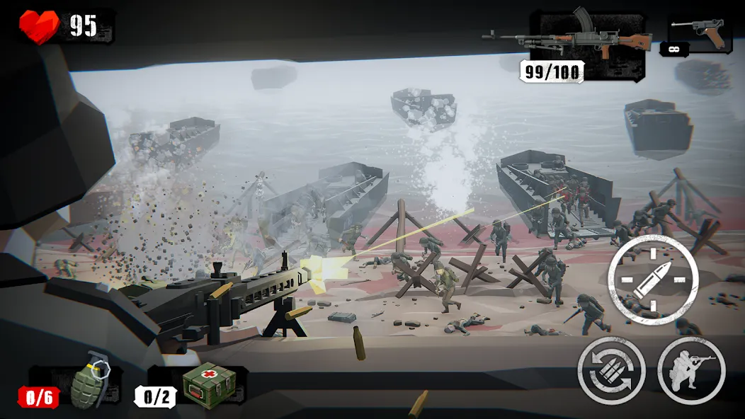 World War Polygon: WW2 shooter [MOD: безлимитные патроны и здоровье] Screenshot 2