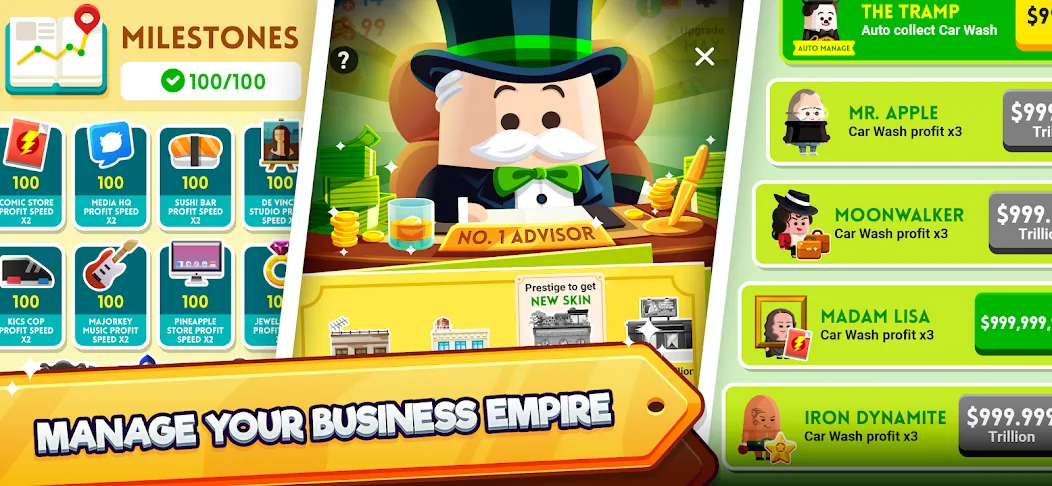Cash, Inc. Fame &amp; Fortune Game [MOD: безлимитные деньги и открыты улучшения] Screenshot 4