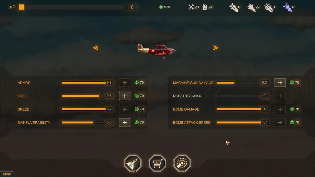 Aircraft Evolution [MOD: безлимитные деньги и топливо] Screenshot 3