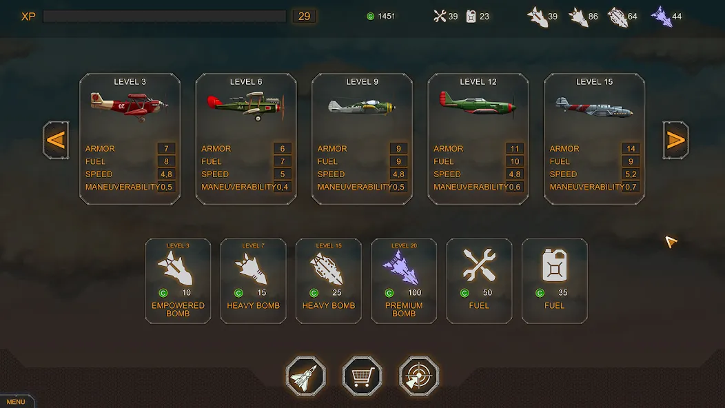 Aircraft Evolution [MOD: безлимитные деньги и топливо] Screenshot 5