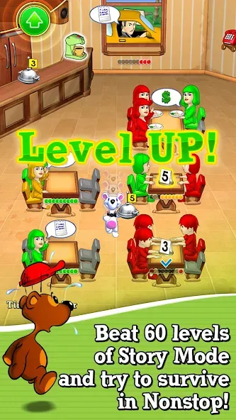 Lunch Rush HD Restaurant Games [MOD: безлимитные деньги и все уровни открыты] Screenshot 2