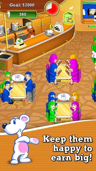 Lunch Rush HD Restaurant Games [MOD: безлимитные деньги и все уровни открыты] Screenshot 4