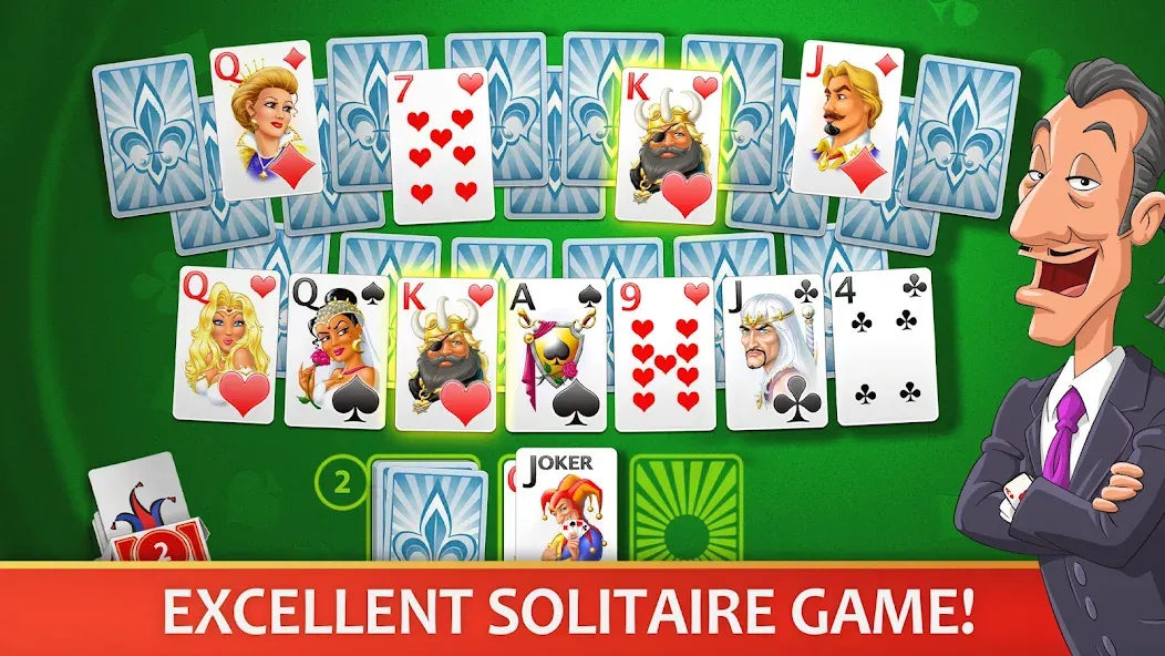 Solitaire Perfect Match [MOD: без рекламы и бесконечные подсказки] Screenshot 1
