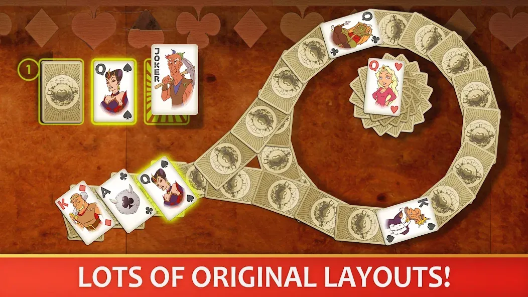 Solitaire Perfect Match [MOD: без рекламы и бесконечные подсказки] Screenshot 2