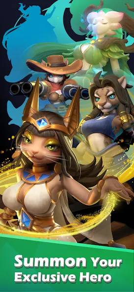 Animal Lords : Merge &amp; Rumble [MOD: безлимитные монеты и усиленные герои] Screenshot 1