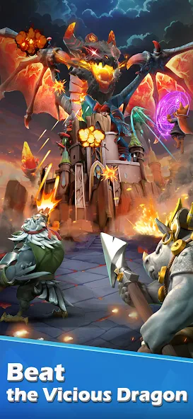 Animal Lords : Merge &amp; Rumble [MOD: безлимитные монеты и усиленные герои] Screenshot 2