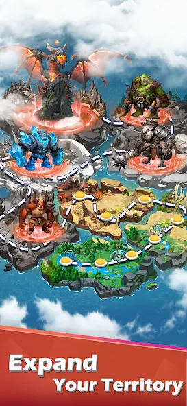 Animal Lords : Merge &amp; Rumble [MOD: безлимитные монеты и усиленные герои] Screenshot 3