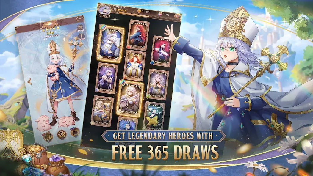 Legend of Almia:idle RPG [MOD: безлимитные ресурсы и усиленные герои] Screenshot 2