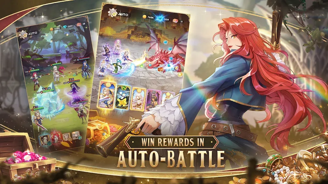 Legend of Almia:idle RPG [MOD: безлимитные ресурсы и усиленные герои] Screenshot 3