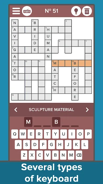 Crossword: Grand collection [MOD: безлимитные подсказки и открыты все уровни] Screenshot 2