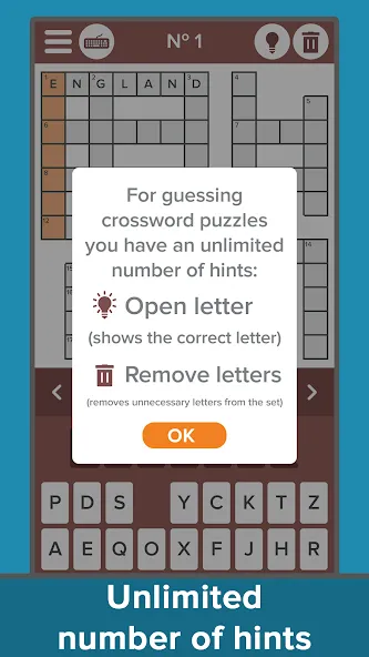 Crossword: Grand collection [MOD: безлимитные подсказки и открыты все уровни] Screenshot 5