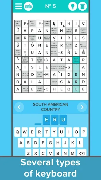 Crossword: Arrowword puzzles [MOD: безлимитные подсказки и открыты все уровни] Screenshot 2