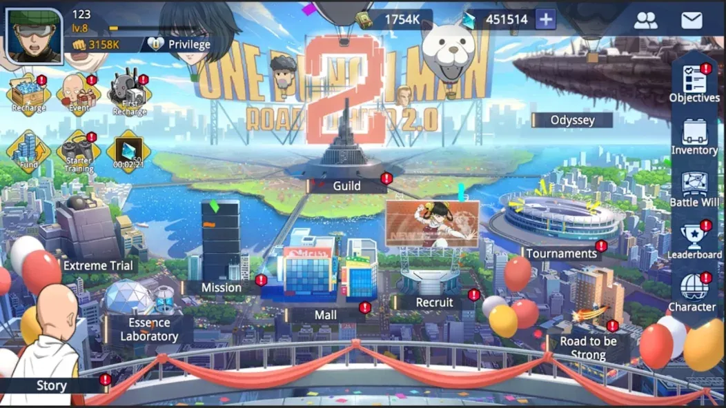 One-Punch Man:Road to Hero 2.0 [MOD: безлимитные деньги и алмазы] Screenshot 2