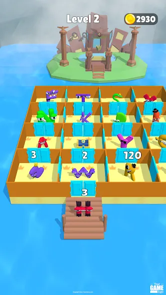 Alphabet Battle: Room Maze [MOD: безлимитные деньги и все уровни открыты] Screenshot 1