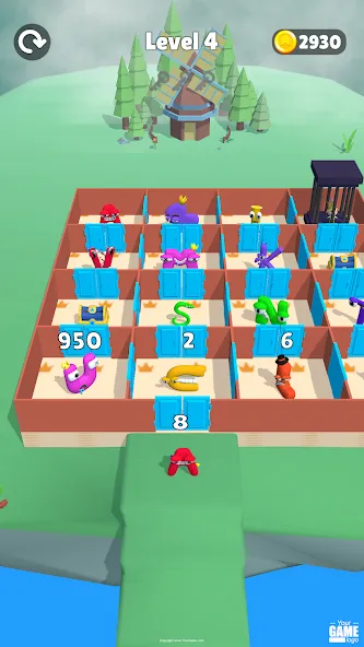 Alphabet Battle: Room Maze [MOD: безлимитные деньги и все уровни открыты] Screenshot 2