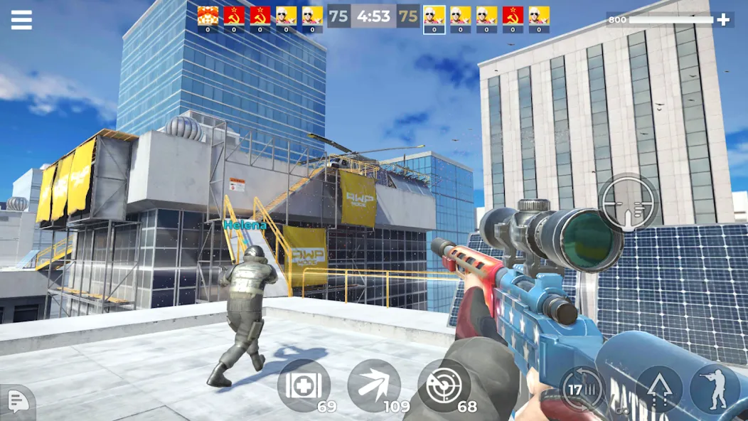 AWP Mode: Online Sniper Action [MOD: точная стрельба и быстрый прице?] Screenshot 1