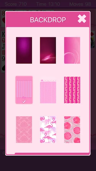 Pink Solitaire [MOD: без рекламы и все темы открыты] Screenshot 2