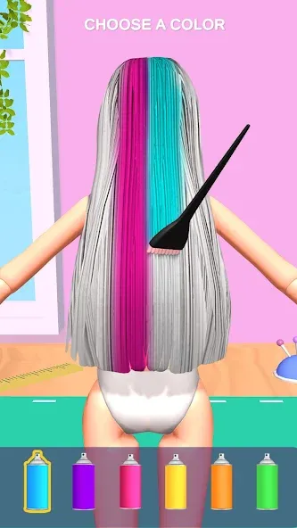 Doll Makeover - DIY 3D Dolly [MOD: безлимитные деньги и алмазы] Screenshot 3