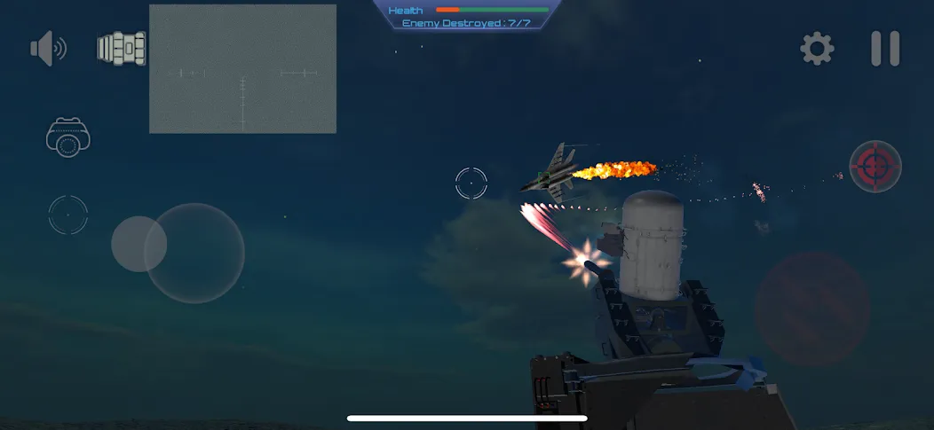 C-RAM Simulator: Air defense [MOD: быстрая перезарядка и точное наведение] Screenshot 1