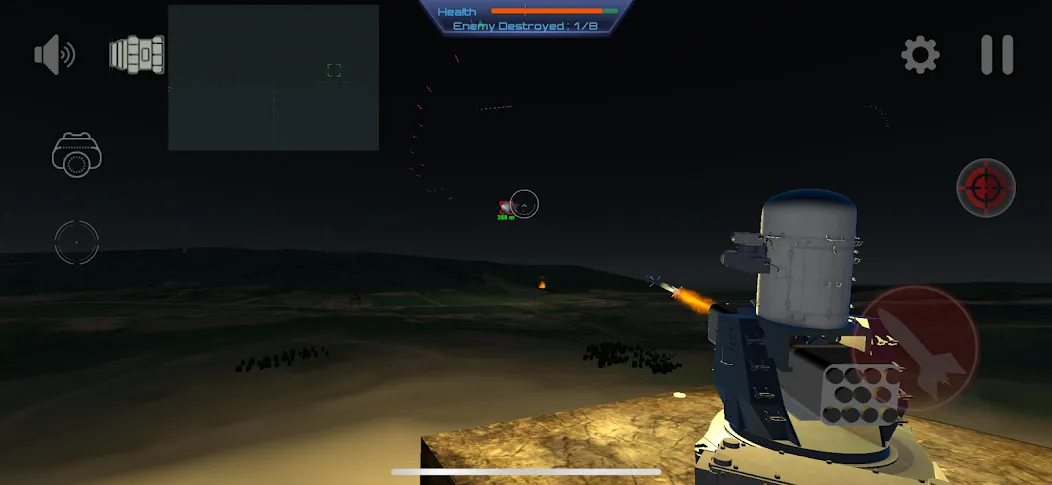 C-RAM Simulator: Air defense [MOD: быстрая перезарядка и точное наведение] Screenshot 2