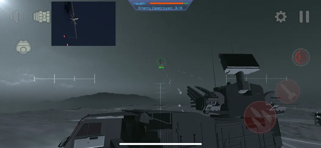 C-RAM Simulator: Air defense [MOD: быстрая перезарядка и точное наведение] Screenshot 5