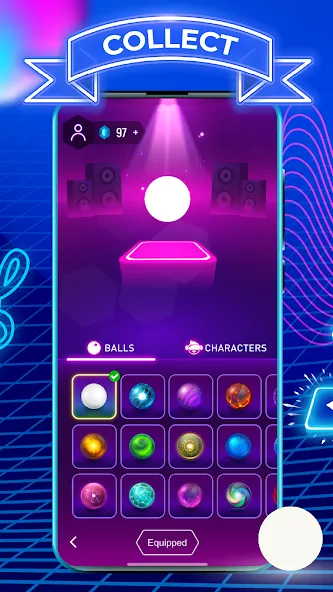 Tiles Hop: EDM Rush [MOD: безлимитные жизни и все песни открыты] Screenshot 2